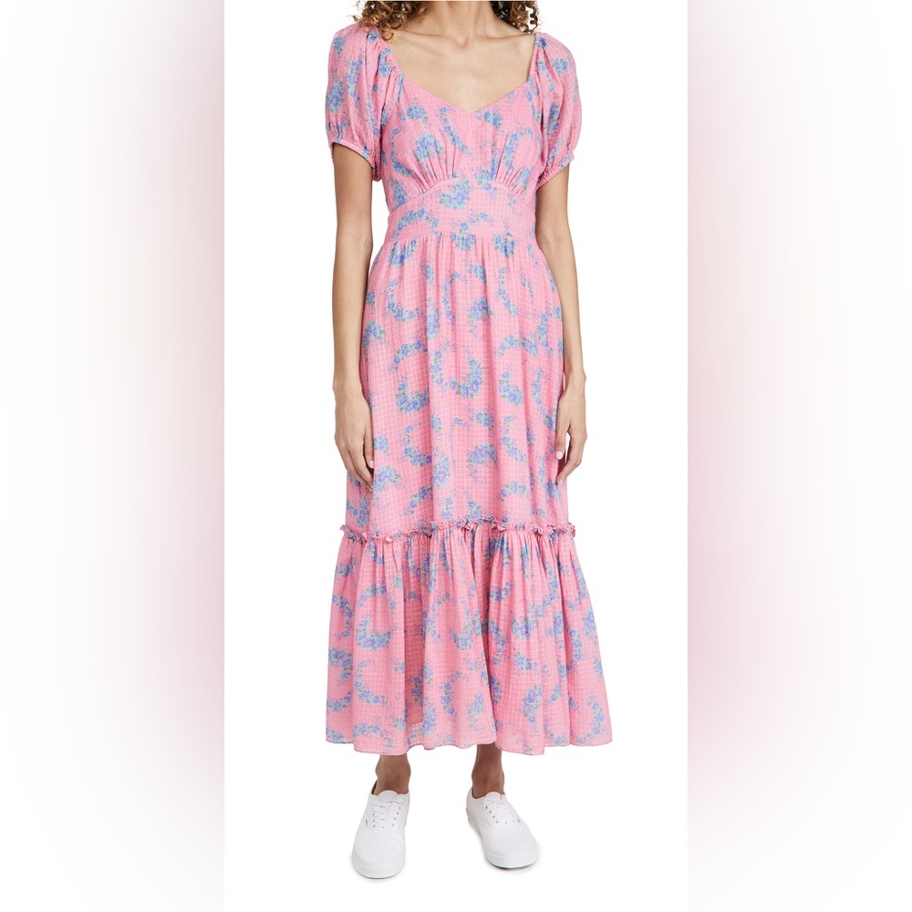 Goodnight Macaroon Cottagecore Maxi Dress Pink LoveShackFancy Vibes Girlhoodcore